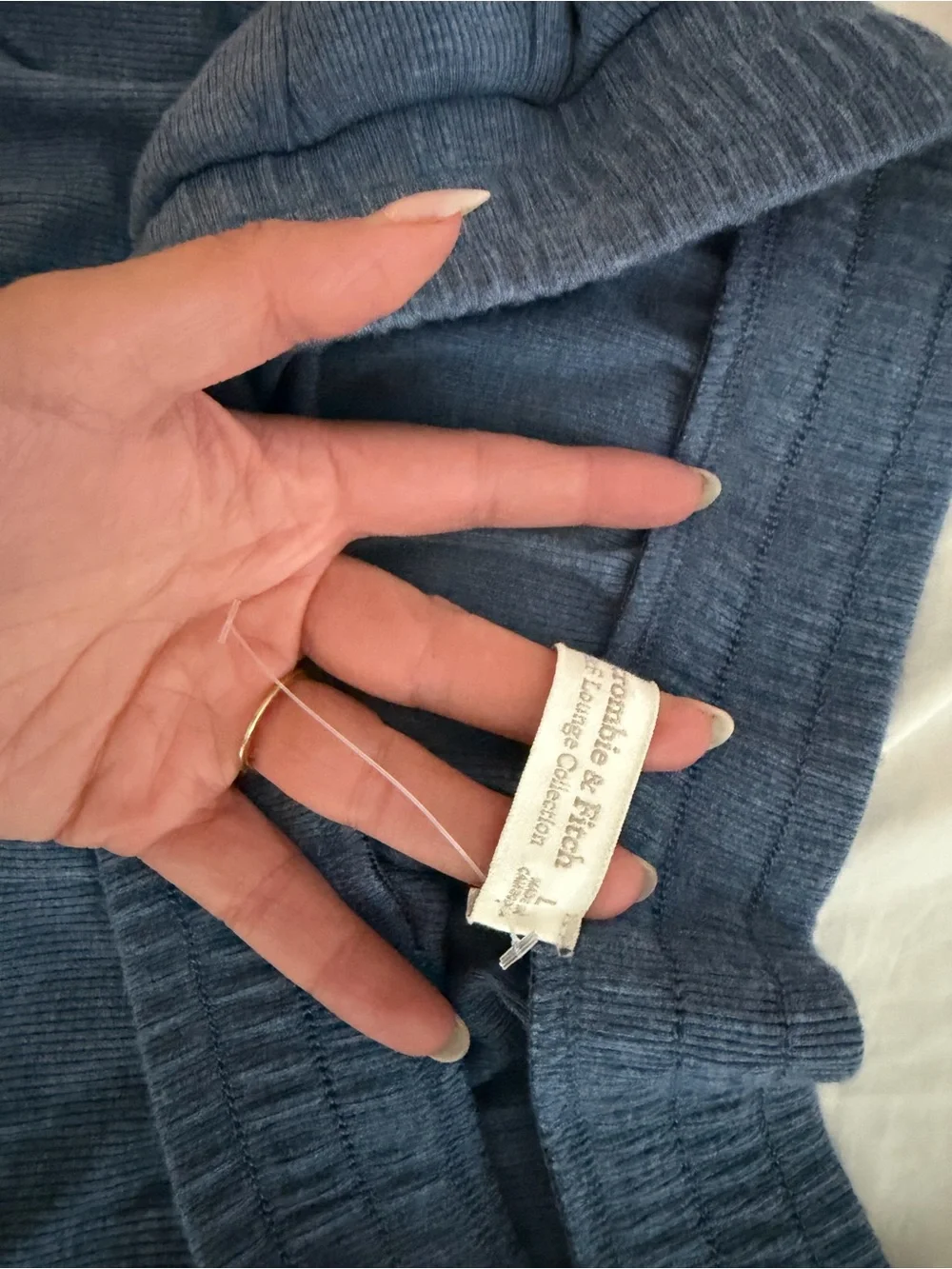 Abercrombie & Fitch Blue Knit Athletic Lounge Shorts